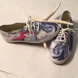 Women’s Vans Swirl Shoes Mint. Size 7 Women